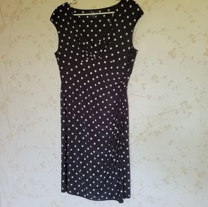14 American Living Dress black and white Polka dot